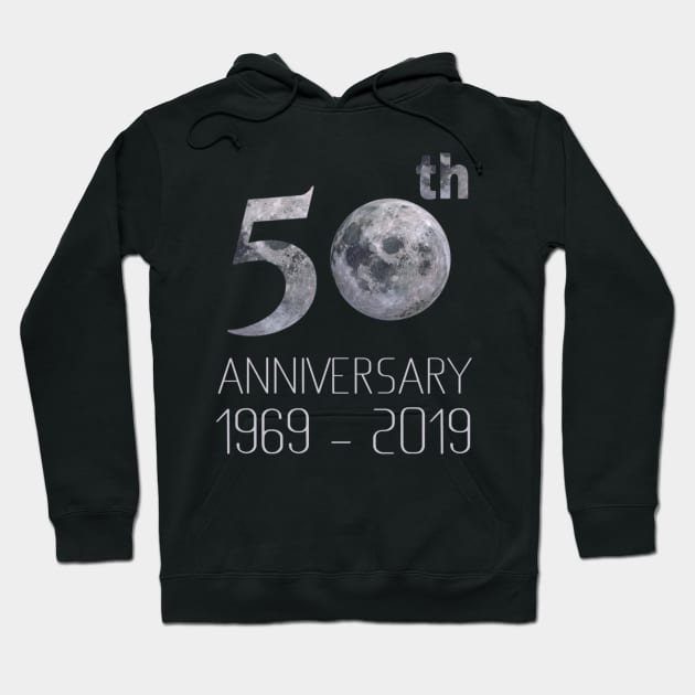 Moon Landing 50th anniversary Apollo 11 20tg July 1969-2019 Hoodie by BrightShadow